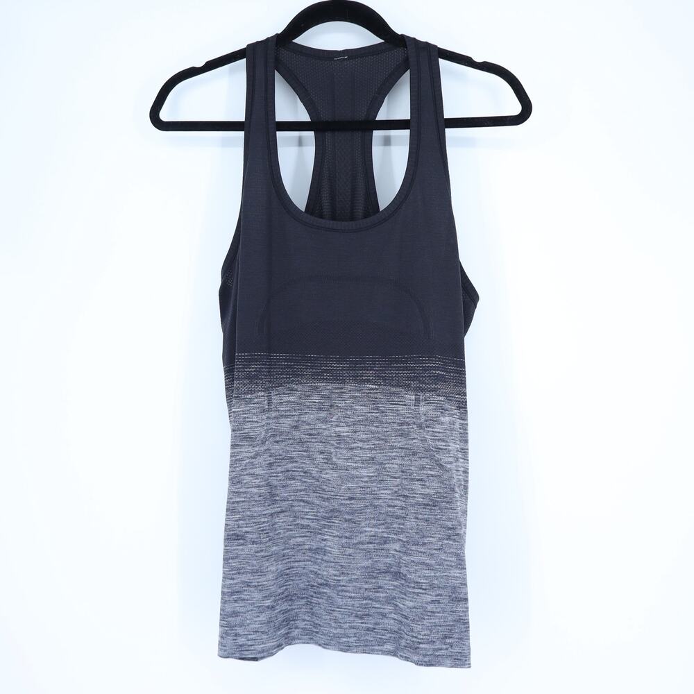 LULULEMON Swiftly Racerback Tank Parallel Texture Black Active Women's 12